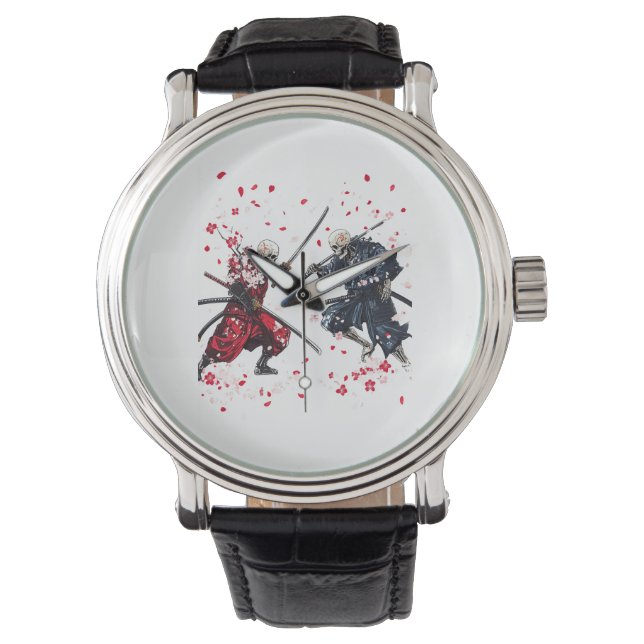 Reloj De Pulsera Duelo de Samurái Calavera (Anverso)