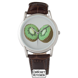 Reloj De Pulsera Dulce crochet verde minimalista Kiwi Fruit