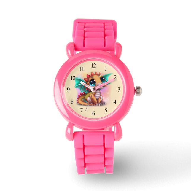 Reloj De Pulsera Dulce Kawaii Baby Dragon (Anverso)