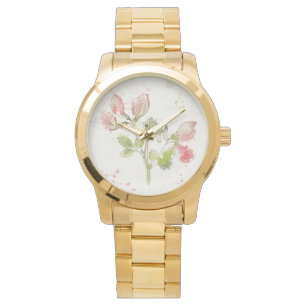 Reloj De Pulsera Dulce Pea acuarela