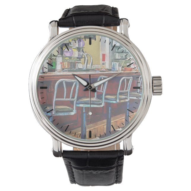 Reloj De Pulsera Dulcería Con Fuente De Soda (Anverso)