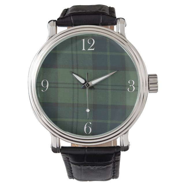 Reloj De Pulsera Dunbar Clan Escocia Highlands Tartan Watch (Anverso)