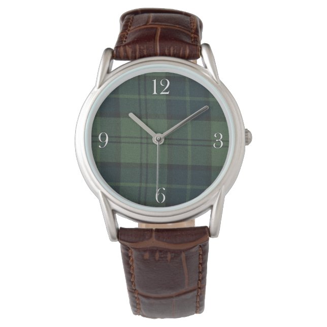 Reloj De Pulsera Dunbar Clan Escocia Highlands Tartan Watch (Anverso)