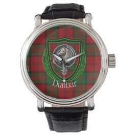Reloj De Pulsera Dunbar Scottish Clan Tartan & Crest