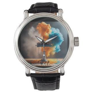 Reloj De Pulsera Dynamic Art Explosion, High-Speed Surreal Canvvas 