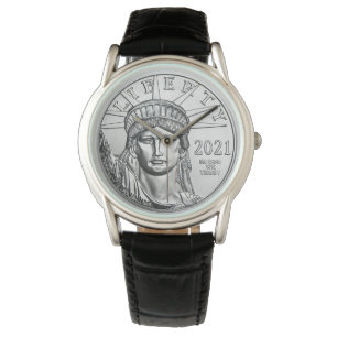 Reloj De Pulsera Eagle platino americano