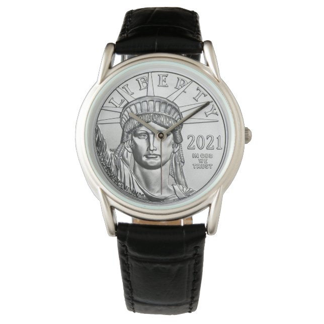 Reloj De Pulsera Eagle platino americano (Anverso)