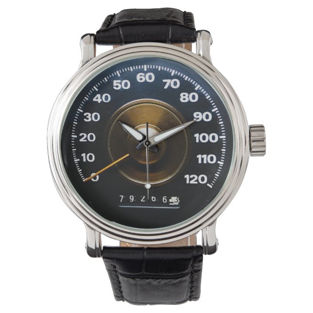 Reloj De Pulsera Early 1970's Classic Sports Car Speedometer (Anverso)