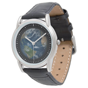 Reloj De Pulsera Earth With Clouds And Sea Ice
