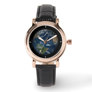 Reloj De Pulsera Earth With Clouds And Sea Ice