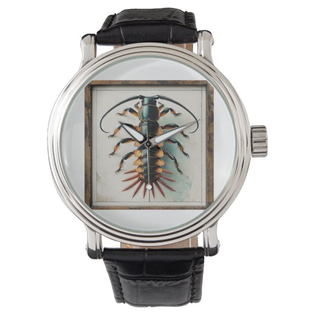 Reloj De Pulsera Earwig dorsal view 230824IREF205 - Watercolor (Anverso)