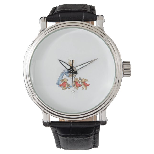 Reloj De Pulsera Easter Bunny Cottagecore Vintage Rabbit Women Girl (Anverso)