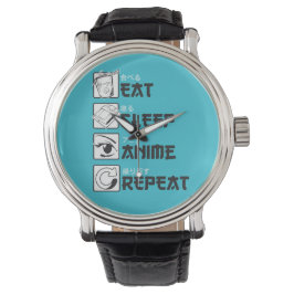 Reloj De Pulsera Eat Sleep Anime