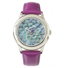 Reloj De Pulsera Echeveria exitosa turquesa