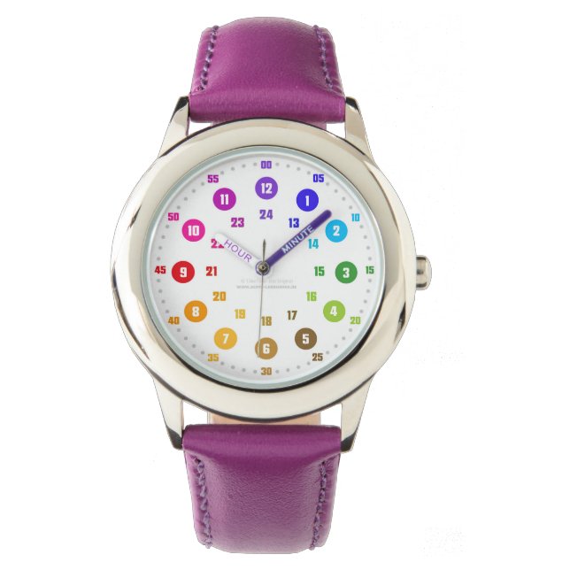 Reloj De Pulsera Echte Lernuhr für Kinder - Schlicht- EasyRead (Anverso)