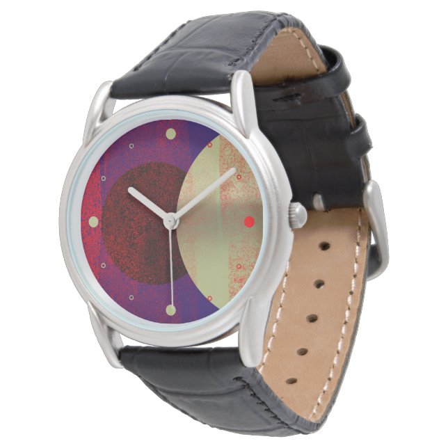 Reloj De Pulsera Éclipse lunaire - abstrait (Angular)