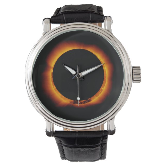 Reloj De Pulsera Eclipse solar casi total (Anverso)