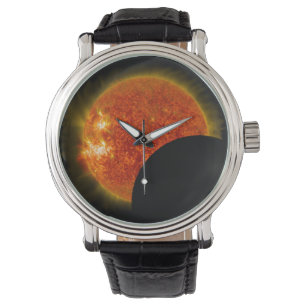 Reloj De Pulsera Eclipse solar en curso