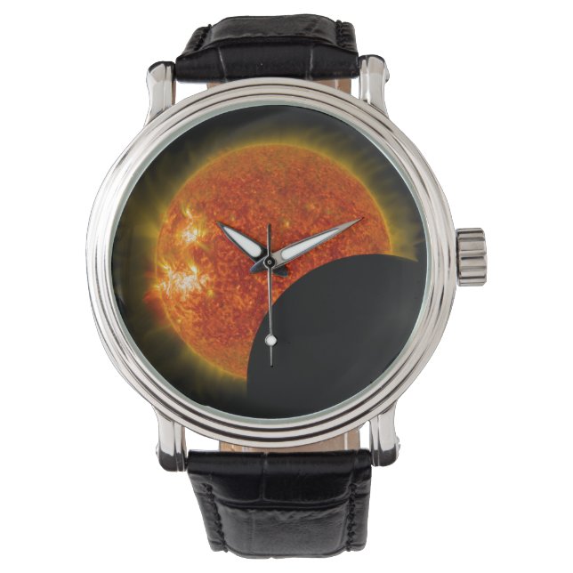 Reloj De Pulsera Eclipse solar en curso (Anverso)