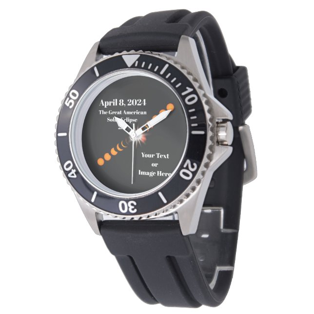 Reloj De Pulsera Eclipse solar total de 2024 (Angular)