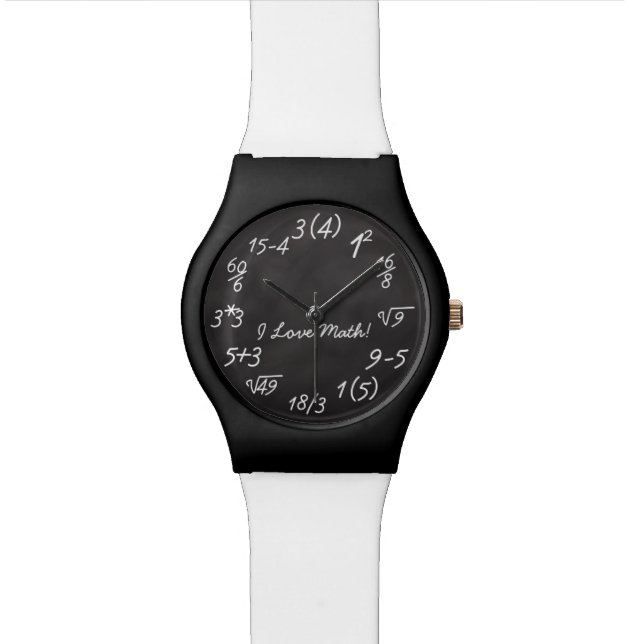 Reloj De Pulsera Ecuación divertida de Math Geek Chalkboard (De cerca)