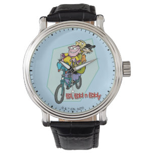Reloj De Pulsera Ed, Edd, y Eddy en una bicicleta