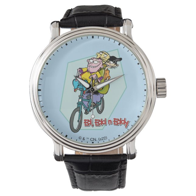 Reloj De Pulsera Ed, Edd, y Eddy en una bicicleta (Anverso)