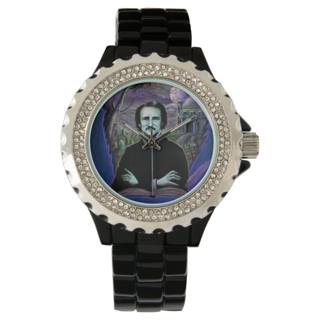 Reloj De Pulsera Edgar Allan Poe Gothic (Anverso)