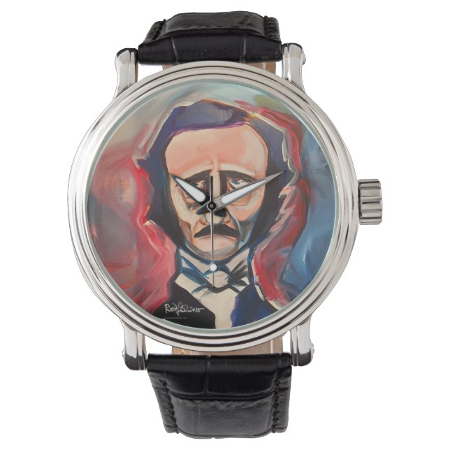 Reloj De Pulsera Edgar Allan Poe por Mark Redfield Vigilancia sobre (Anverso)