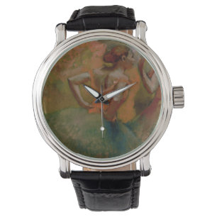 Reloj De Pulsera Edgar Degas Bailarinas con faldas verdes