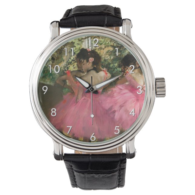 Reloj De Pulsera Edgar Degas - Bailarinas de rosa (Anverso)