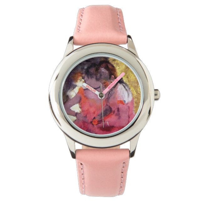 Reloj De Pulsera Edgar Degas - Bailarinas rosadas - Amante de la da (Anverso)
