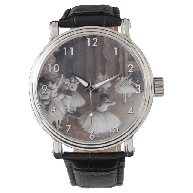 Reloj De Pulsera Edgar Degas - Ensayo de ballet sobre el escenario (Anverso)