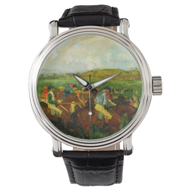 Reloj De Pulsera Edgar Degas Horseback Riding (Anverso)