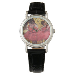 Reloj De Pulsera Edgar Degas, La Cadena Clave De Bailarines Rosa