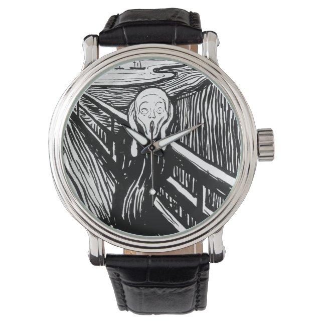Reloj De Pulsera Edvard Munch - La litografía de la crema (Anverso)