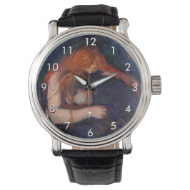 Reloj De Pulsera Edvard Munch - Vampiro / Amor y dolor