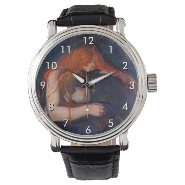 Reloj De Pulsera Edvard Munch - Vampiro / Amor y dolor (Anverso)