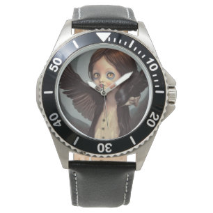 Reloj De Pulsera Edwin gótico cuervo negro grunge