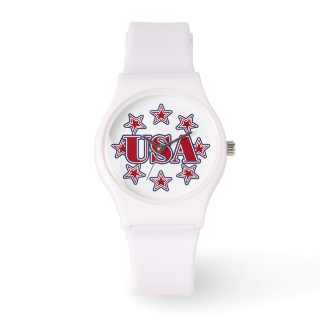 Reloj De Pulsera EE.UU. con estrellas (Anverso)