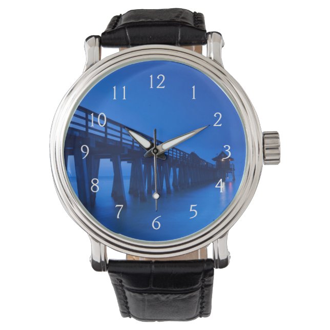 Reloj De Pulsera EE. UU., Florida, Costa del Golfo, Nápoles, Muelle (Anverso)