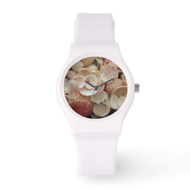 Reloj De Pulsera EE. UU., Florida. Primer plano de conchas en Santa (Anverso)