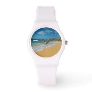 Reloj De Pulsera EE. UU., Hawái, isla Molokai, playa Three Mile