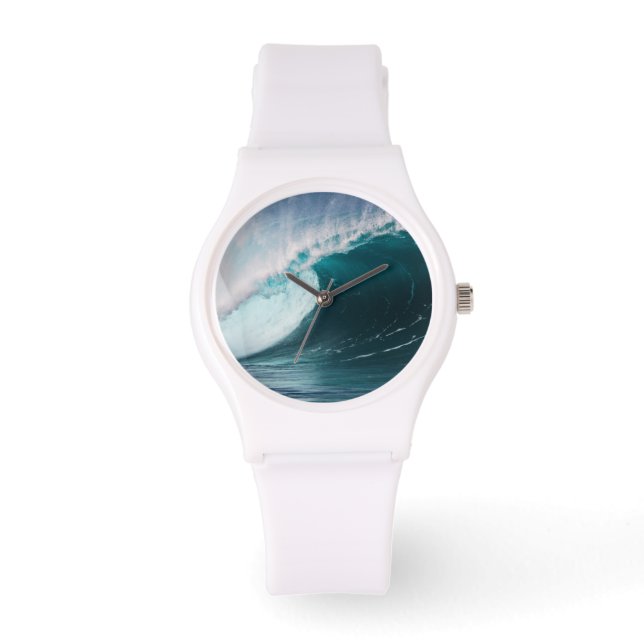 Reloj De Pulsera EE. UU., Hawái, Oahu, Olas grandes (Anverso)