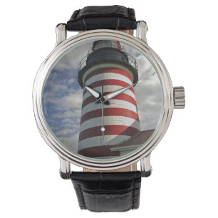 Reloj De Pulsera EE. UU., Maine, Lubec. Faro de West Quoddy Head