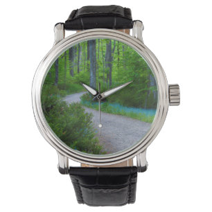Reloj De Pulsera EE. UU., Michigan. Camino a través del bosque