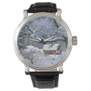 Reloj De Pulsera EE. UU., Oregón, condado de Clackamas. Nieve fresc