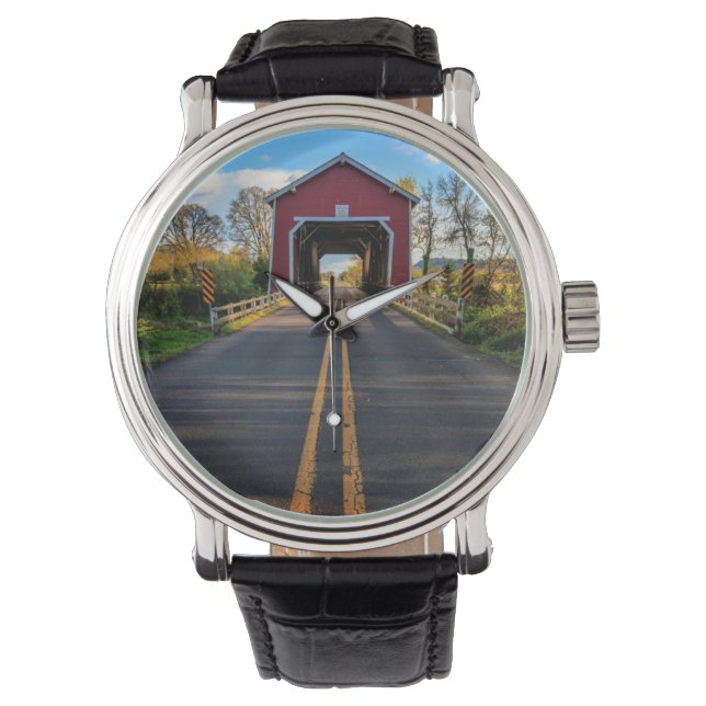 Reloj De Pulsera EE. UU., Oregón, Scio, Puente Shimanek 2 (Anverso)
