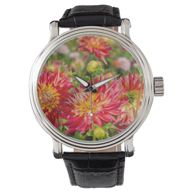 Reloj De Pulsera EEUU, Washington. Flores De Dahlia En El Jardín (Anverso)