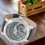 Reloj De Pulsera Efecto 3D Guay De La Escalera Espiral En El Vatica<br><div class="desc">Esta fresca foto de la famosa escalera del Vaticano se transforma en una cara de reloj 3D super fresca. Se trata de una "escalera de caracol" que no tiene escalones, sino una rampa. El impresionante diseño de Giuseppe Momon fue creado en 1932 y desde entonces se ha convertido en uno...</div>